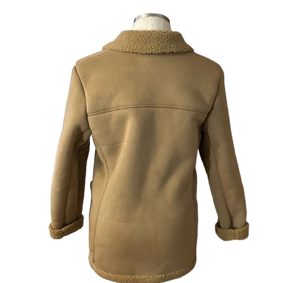 Style and Co Petite Sherpa Faux Suede Coat - Picture 2 of 8